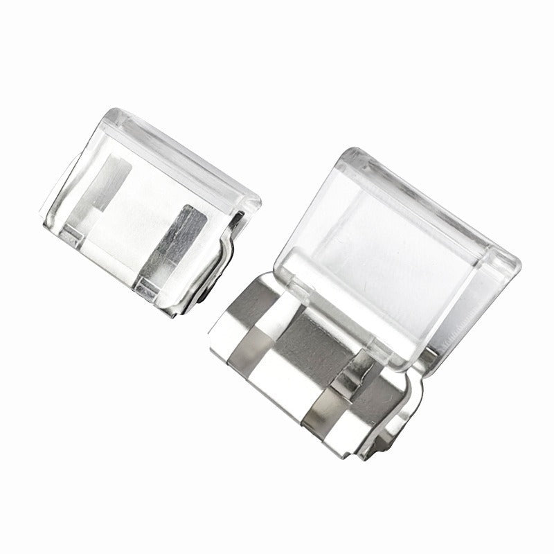 🌈 20 PCS Colorful Transparent Paper Clips – Reusable Paper & Document Holders✨