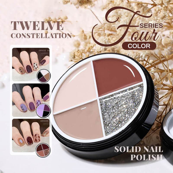 💅Four-Color Solid Nail Polish