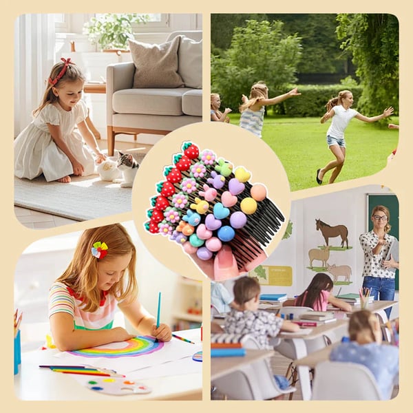 🩷Little girls' favorite🩷Cute Cartoon Hair Taming Clip for Young Girls💥
