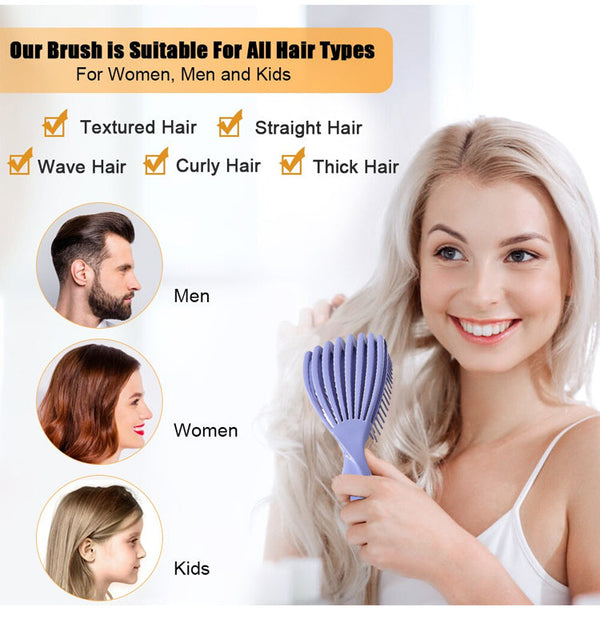 Hollow Out Smooth Hair Fluffy Comb！🌸 🎀