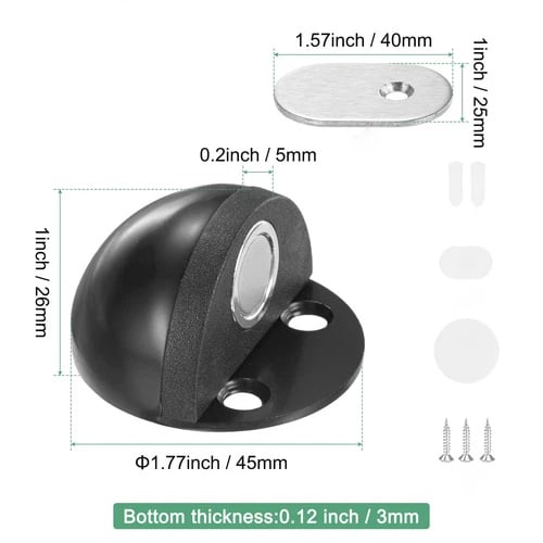 HOT SALE🔥 Hidden Stainless Steel Rubber Dual-use Door Stopper Door Holders