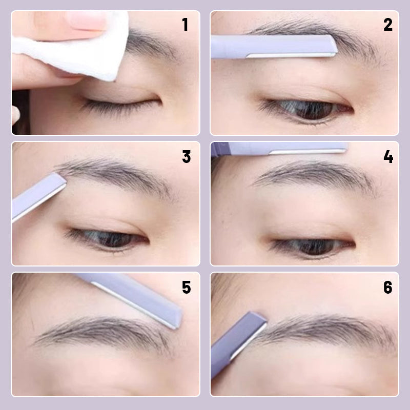 Double-sided eyebrow trimmer