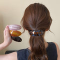 📢📢50% OFF !! ⏰Oval Acetate Hair Clip French Style Glossy Hair Barrette✨（2 Pcs)