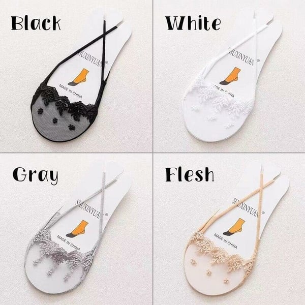 🔥50%OFF NOW🔥 Invisible Lace Half Socks (5Pairs)