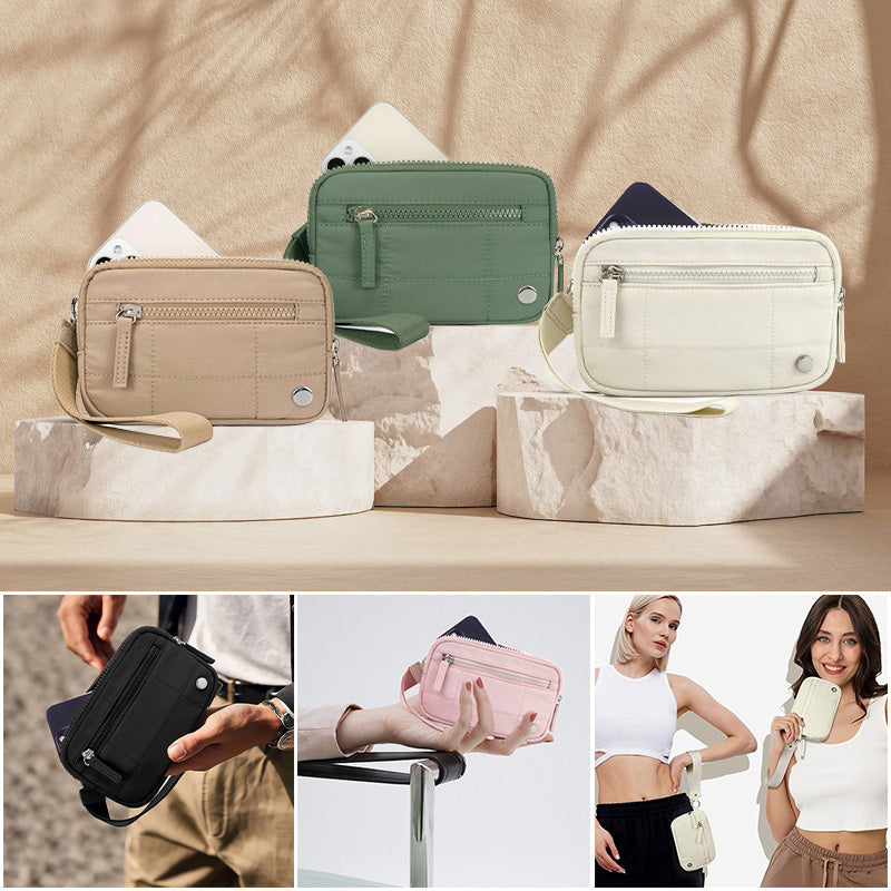 ❤️Women's Solid Color Nylon Zipper Wallet👜
