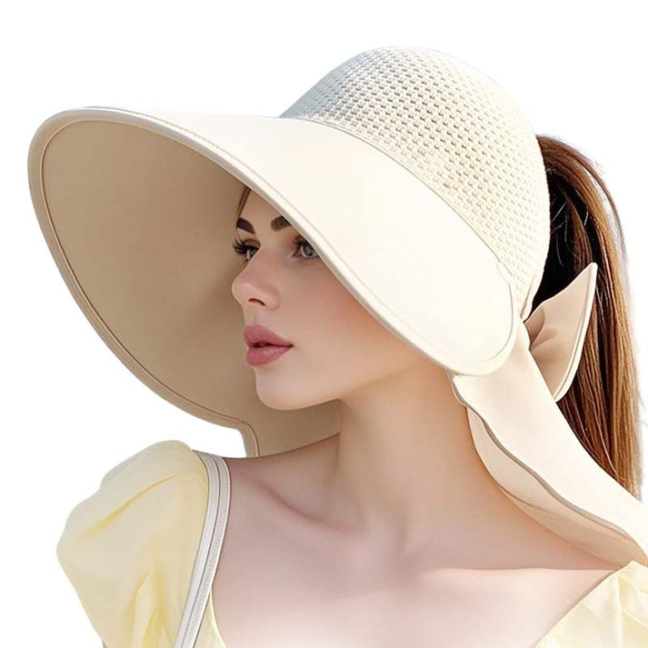 👒Wide Brim Sun Hat With Removable Neck Flap