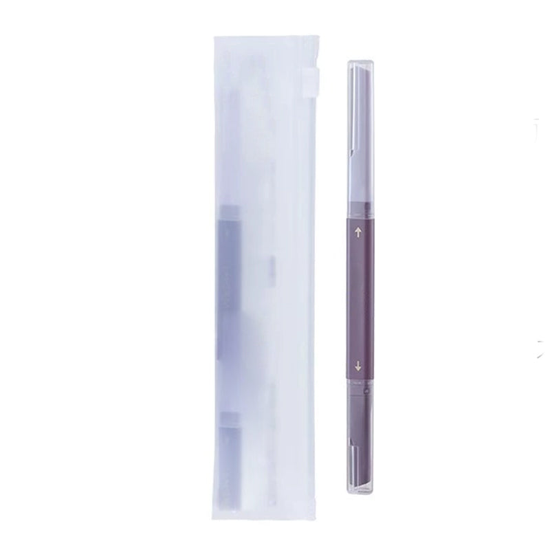 Double-sided eyebrow trimmer