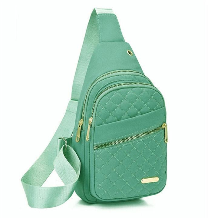 🎒Versatile large capacity crossbody bag- casual solid color，Quilted waist bag