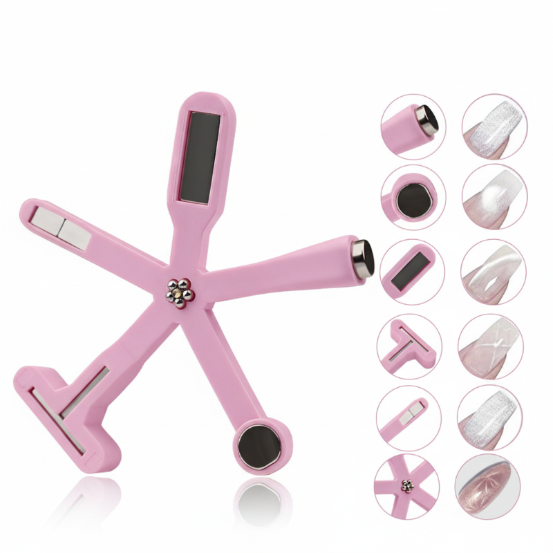 💖🥳2026 HOT SALE🥳💞50K+ SOLD!💥🎨✨ Salon Cat Eye Nails at Home! 6-in-1 Nail Art Magnet🧲💅