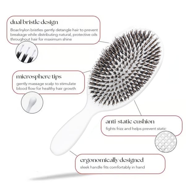 💥World Famous 5x Sold Out🔥-Boar Bristle Paddle Brush - Salon-Worthy Hair