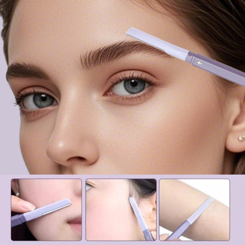 Double-sided eyebrow trimmer
