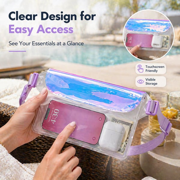🌊 Clear Waterproof Fanny Pack, and Ready for All Your Water Activities