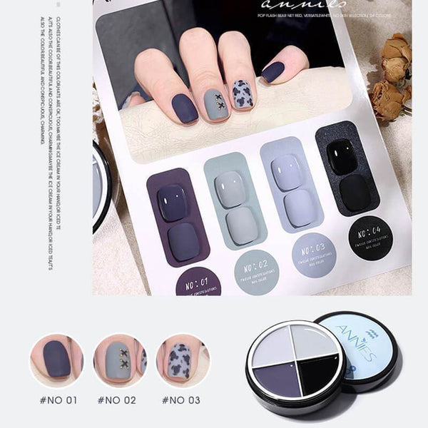 💅Four-Color Solid Nail Polish