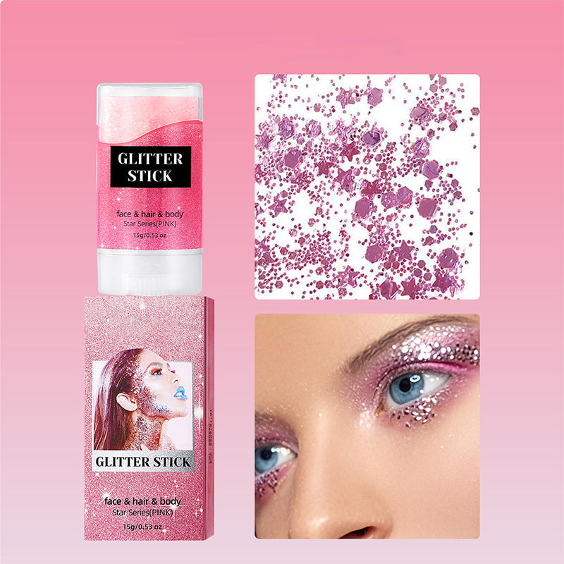 Compact & Gentle Splendid Glitter Stick for Body Use