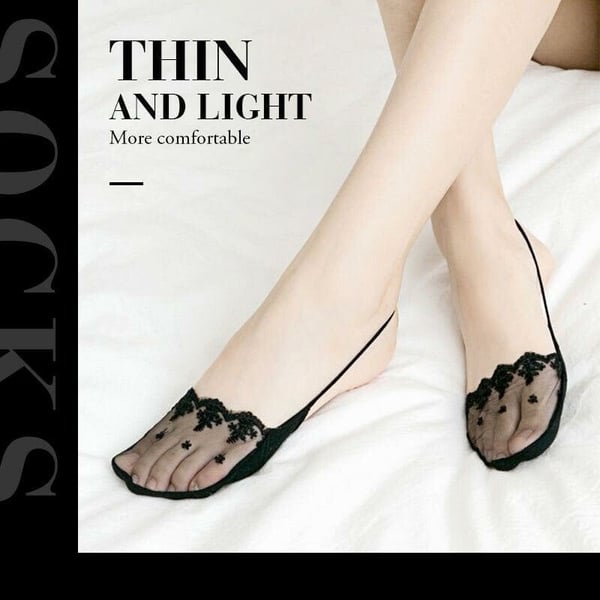🔥50%OFF NOW🔥 Invisible Lace Half Socks (5Pairs)