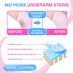 ❤️Disposable ultra-thin sweat pads for underarms