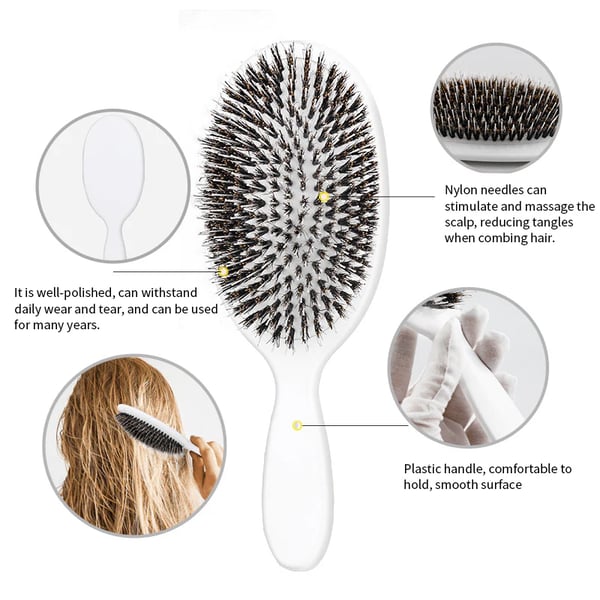 💥World Famous 5x Sold Out🔥-Boar Bristle Paddle Brush - Salon-Worthy Hair