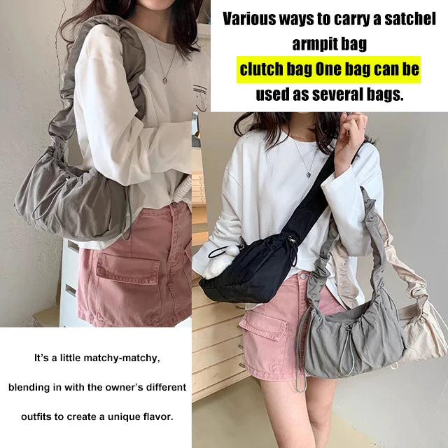 Dual-Back High-End Underarm Cloud Bag😍