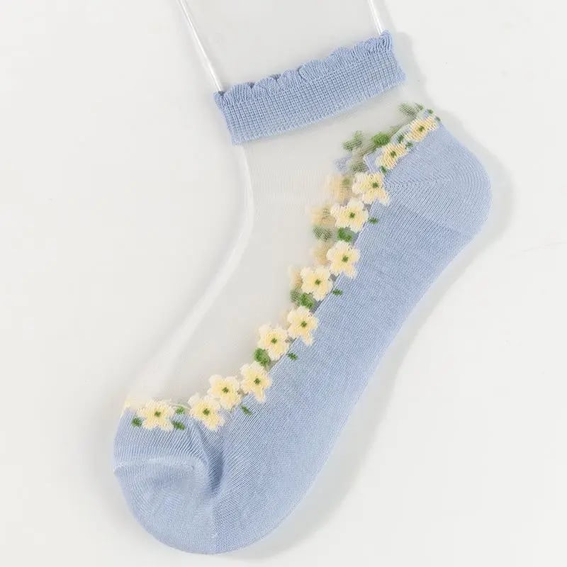 🌺 Floral Lace Women's Spring/Summer Short Socks