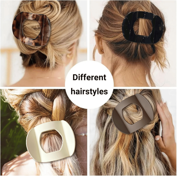 🎁💖Casual Versatile Solid Colour Lay Flat Hair Clip