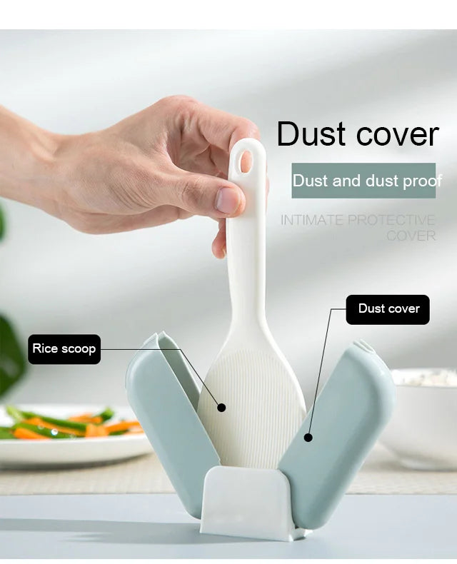 ❤️‍🔥Automatic opening and closing dust cover for rice scoop (Buy 1 get 1 free)