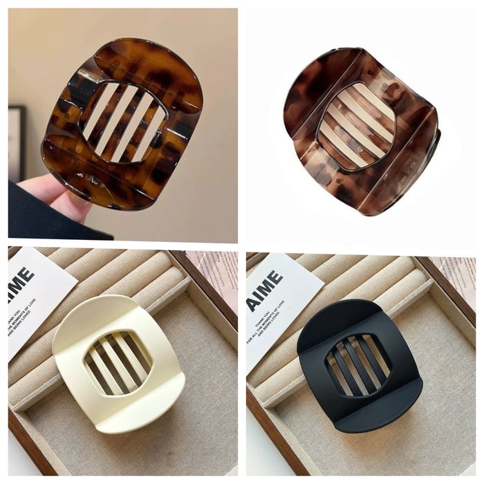 🎁💖Casual Versatile Solid Colour Lay Flat Hair Clip