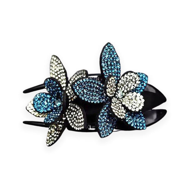 ✨✨Hair clip - with flower-shaped rhinestones✨(2pcs)