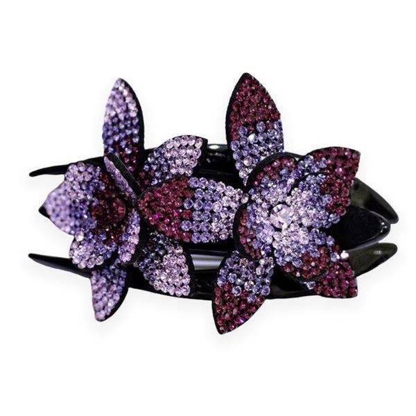 ✨✨Hair clip - with flower-shaped rhinestones✨(2pcs)