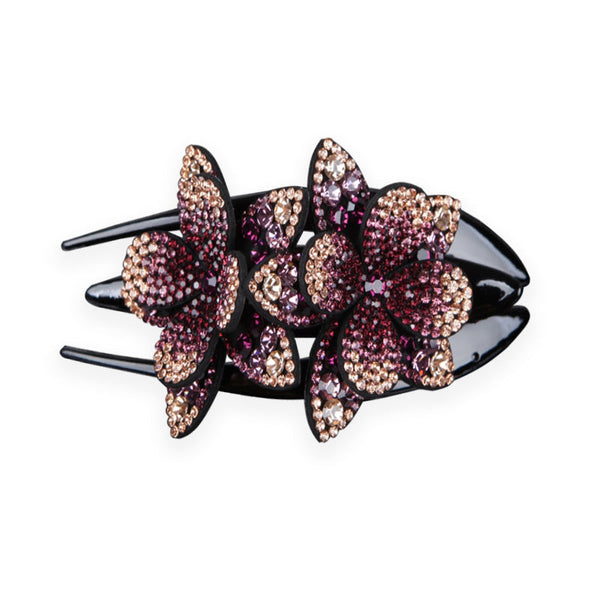 ✨✨Hair clip - with flower-shaped rhinestones✨(2pcs)