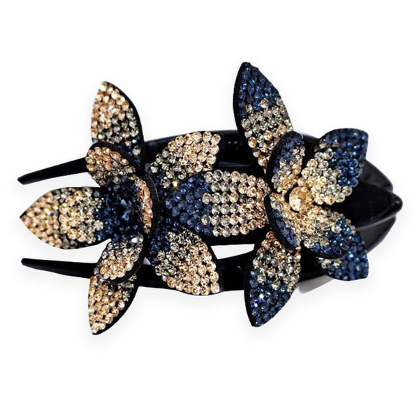 ✨✨Hair clip - with flower-shaped rhinestones✨(2pcs)
