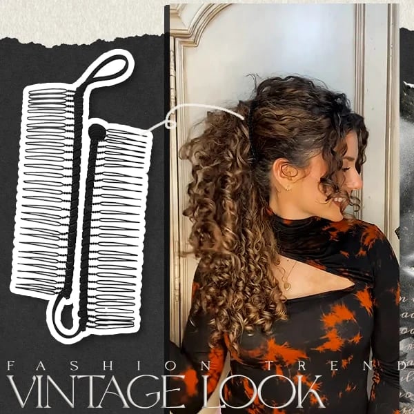 🔥Vintage Stretchy Banana Hair Clip (Buy 1 Get 1 Free🔥🔥)