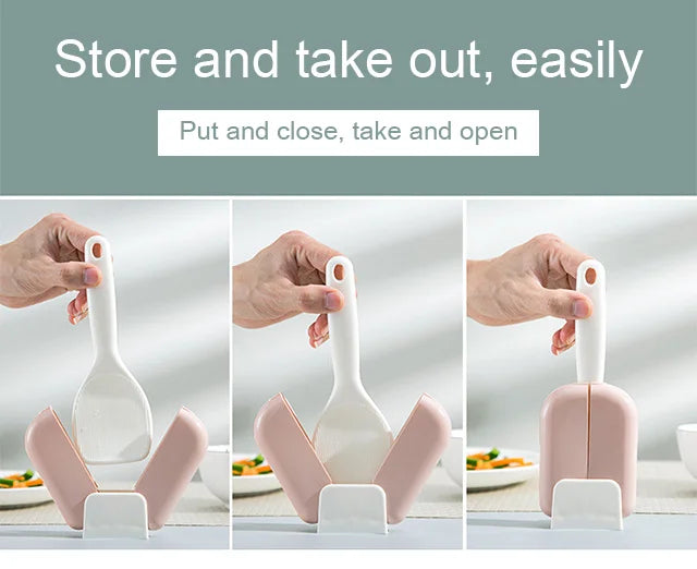 ❤️‍🔥Automatic opening and closing dust cover for rice scoop (Buy 1 get 1 free)