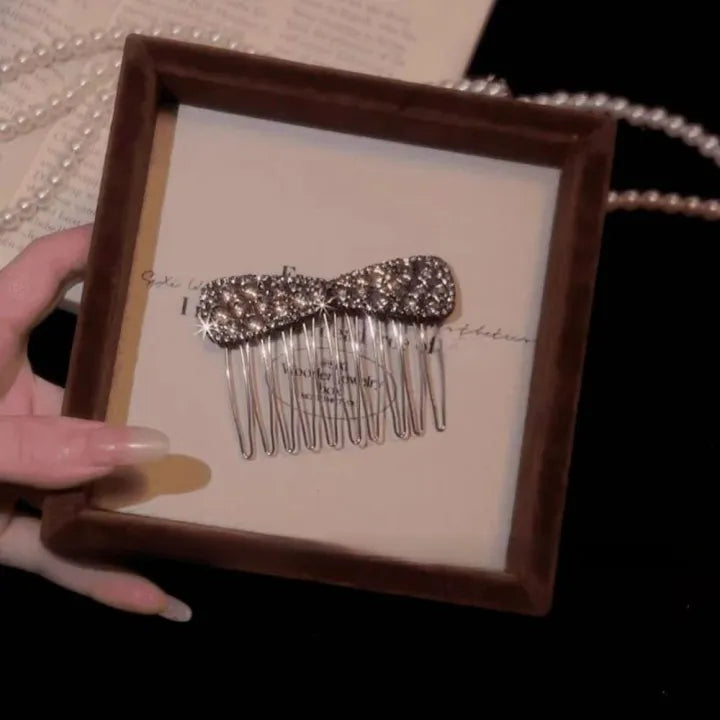 💥Buy 1 Get 1 Free💥Rhinestone bow hair comb