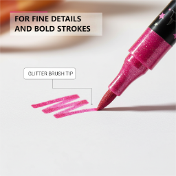 🔥Glitter Dual-Tip Acrylic Paint Markers Set