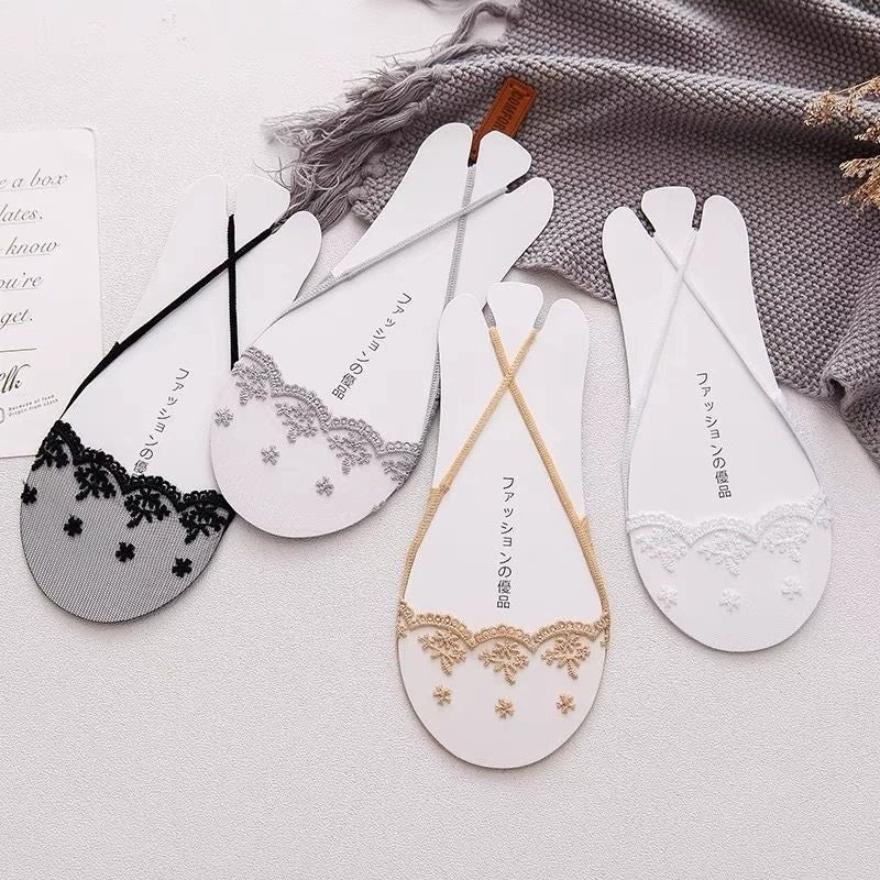 🔥50%OFF NOW🔥 Invisible Lace Half Socks (5Pairs)