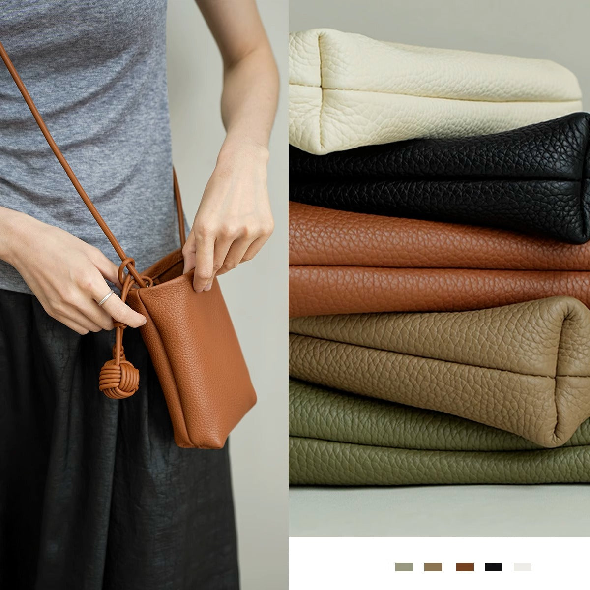 🌈Solid Color Split-Joint Mini Bags Crossbody Bags Handbags