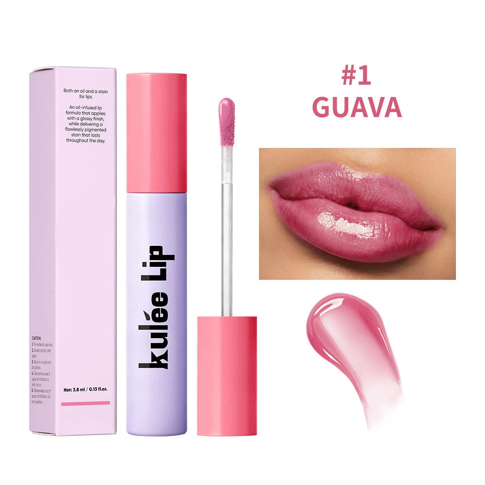 🎁LAST DAY SALE 55% OFF🔥-✨Lips Staining Lip Oil (Non-Sticky | Non-Smudge | 24H Long-Lasting👄)