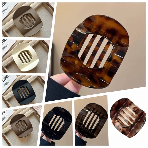 🎁💖Casual Versatile Solid Colour Lay Flat Hair Clip