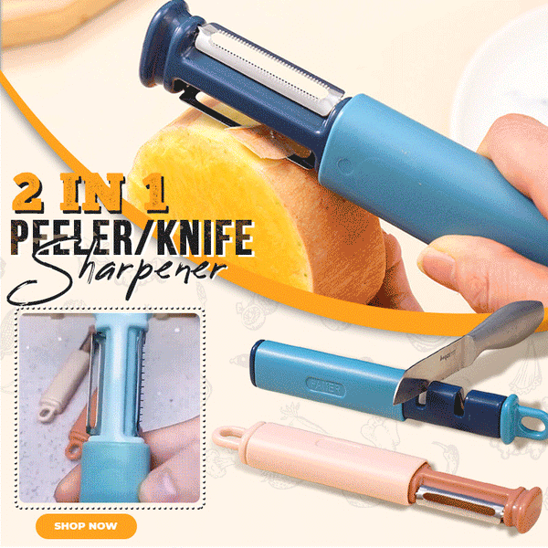 🔪2 In 1 Peeler/Knife Sharpener