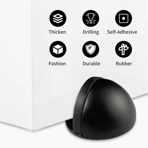 HOT SALE🔥 Hidden Stainless Steel Rubber Dual-use Door Stopper Door Holders