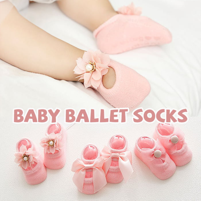 🩰 Baby Ballet Socks | Soft & Cute Dance Socks