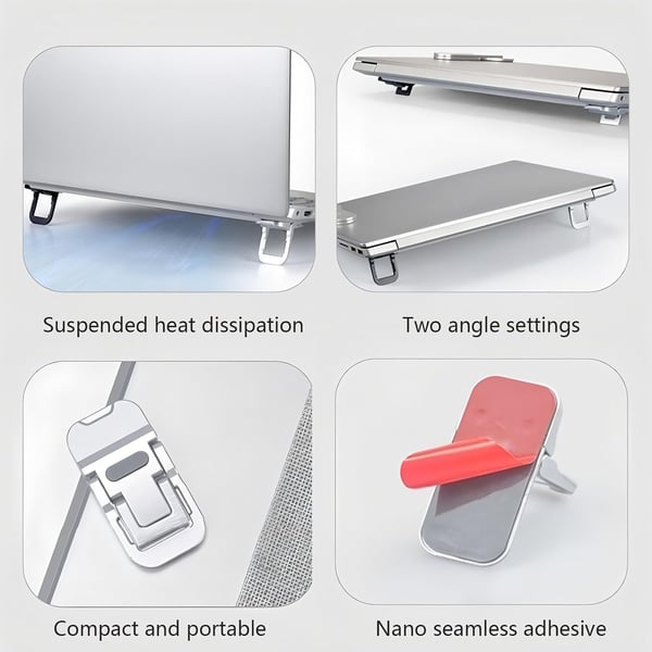 🔥 BEST SELLER | 💻 Zinc Alloy Foldable Laptop Stand |🏷️ 50% OFF
