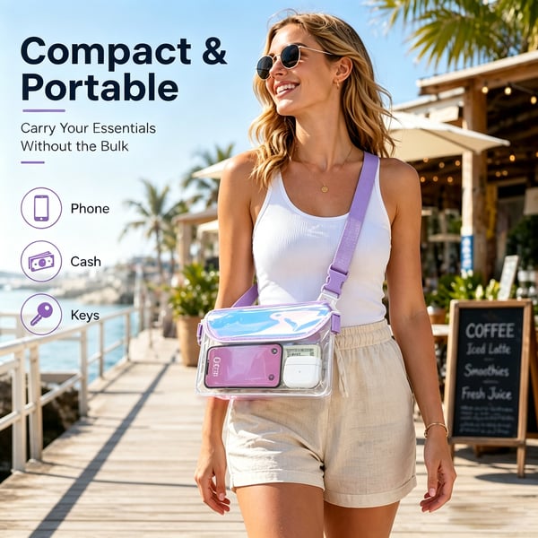 🌊 Clear Waterproof Fanny Pack, and Ready for All Your Water Activities