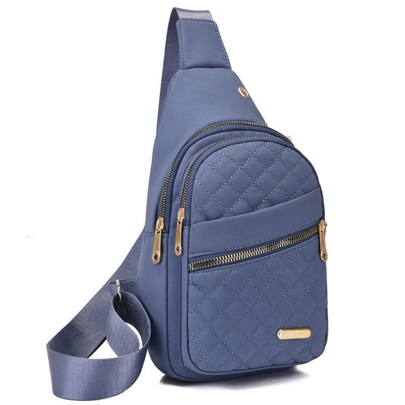 🎒Versatile large capacity crossbody bag- casual solid color，Quilted waist bag