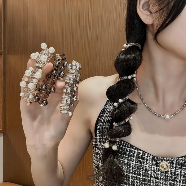 🎉🎁No Damage Soft Elastic Spiral Hair Ties(4pcs )