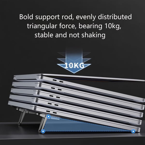 🔥 BEST SELLER | 💻 Zinc Alloy Foldable Laptop Stand |🏷️ 50% OFF