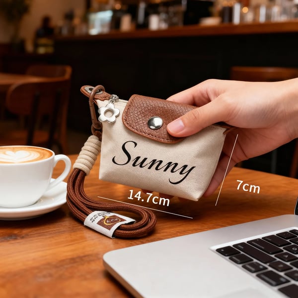🔥🔥🔥Gift for Every Girl - Personalized Small Pouch with Adjustable Strap