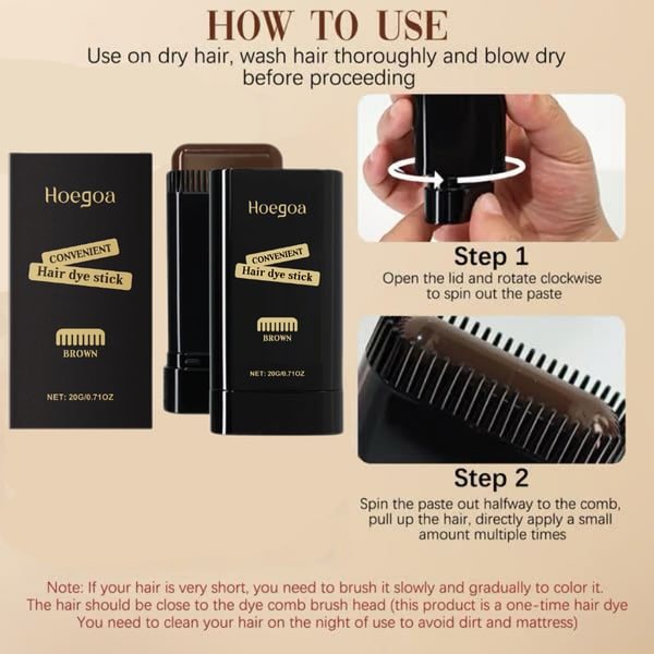 ✨ Safe and Convenient Comb Hair Dye - For Quick and Stylish Hair Coloring!