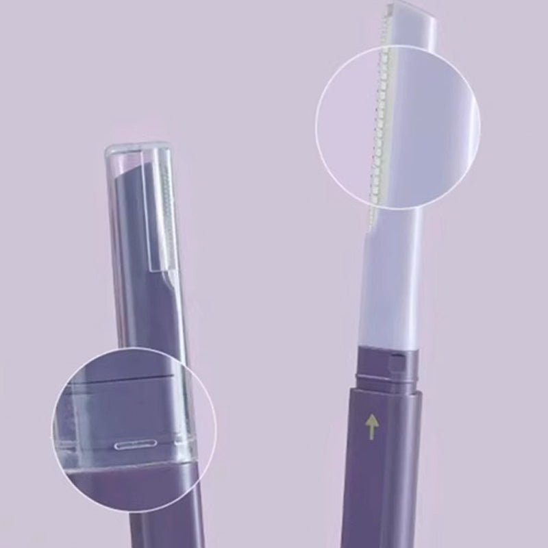 Double-sided eyebrow trimmer