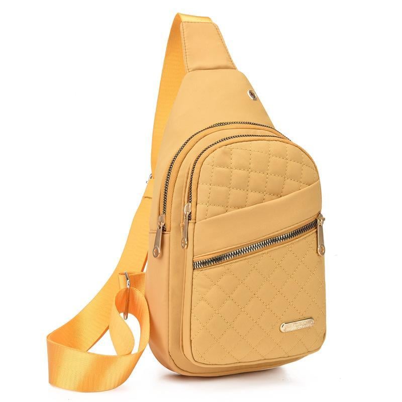 🎒Versatile large capacity crossbody bag- casual solid color，Quilted waist bag